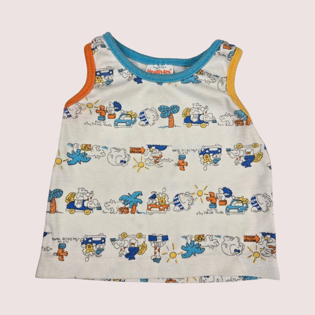 12-18m set Vintage HealthTex and Carters shorts and tank