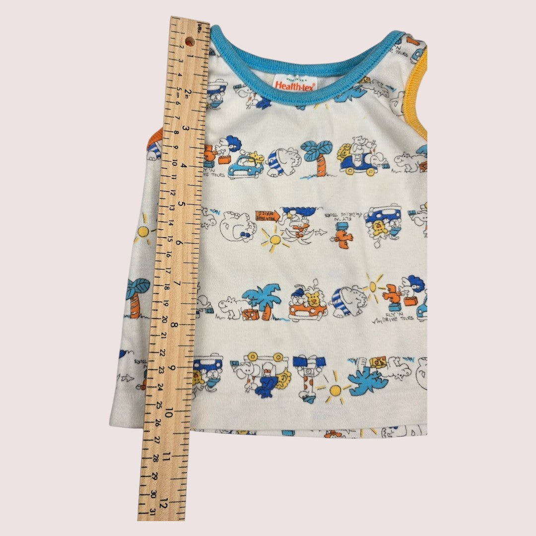 12-18m set Vintage HealthTex and Carters shorts and tank