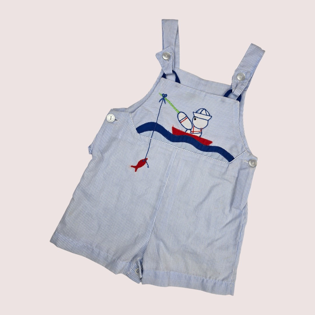Vintage Raphael shortalls 12-18m
