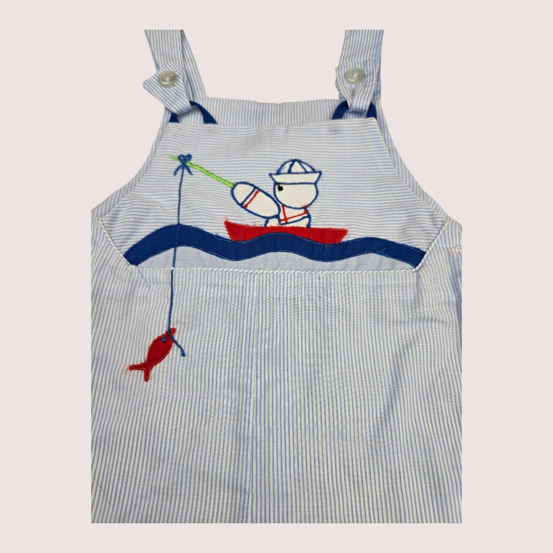 Vintage Raphael shortalls 12-18m