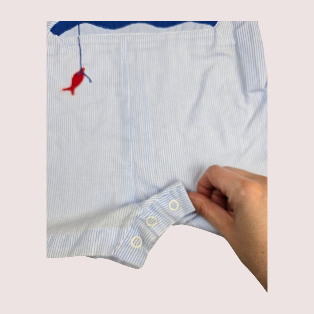 Vintage Raphael shortalls 12-18m