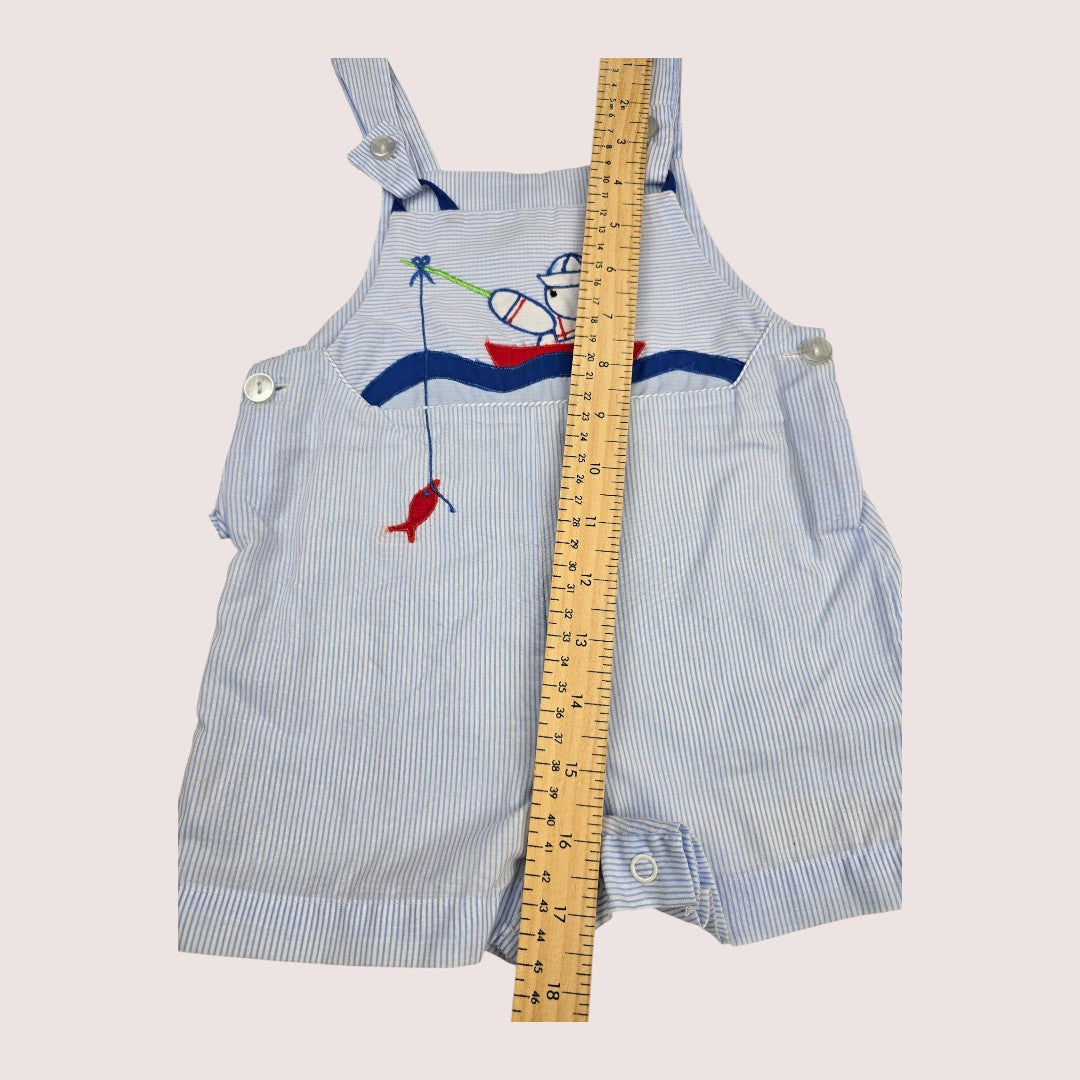 Vintage Raphael shortalls 12-18m