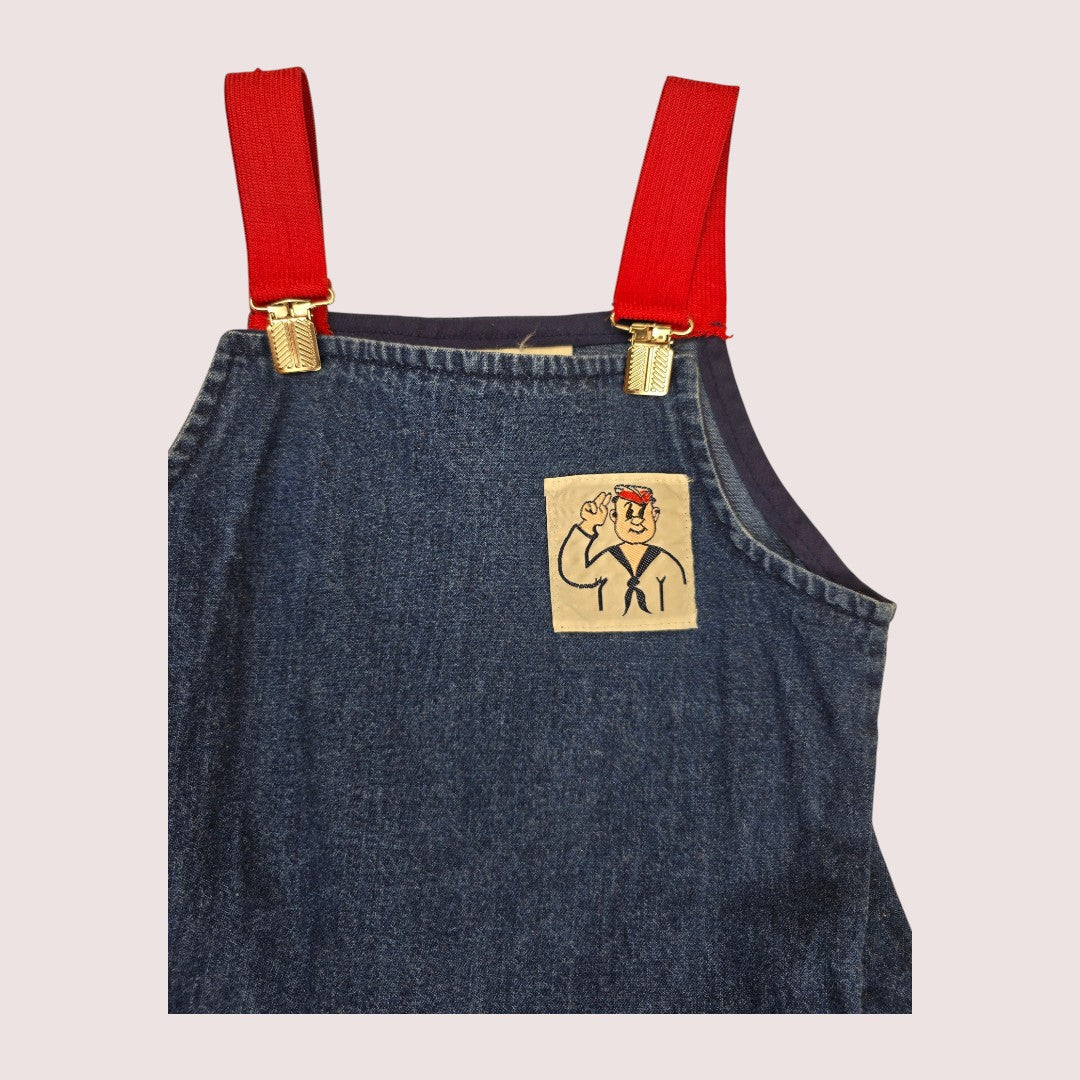 Vintage denim jumper dress 3-4T