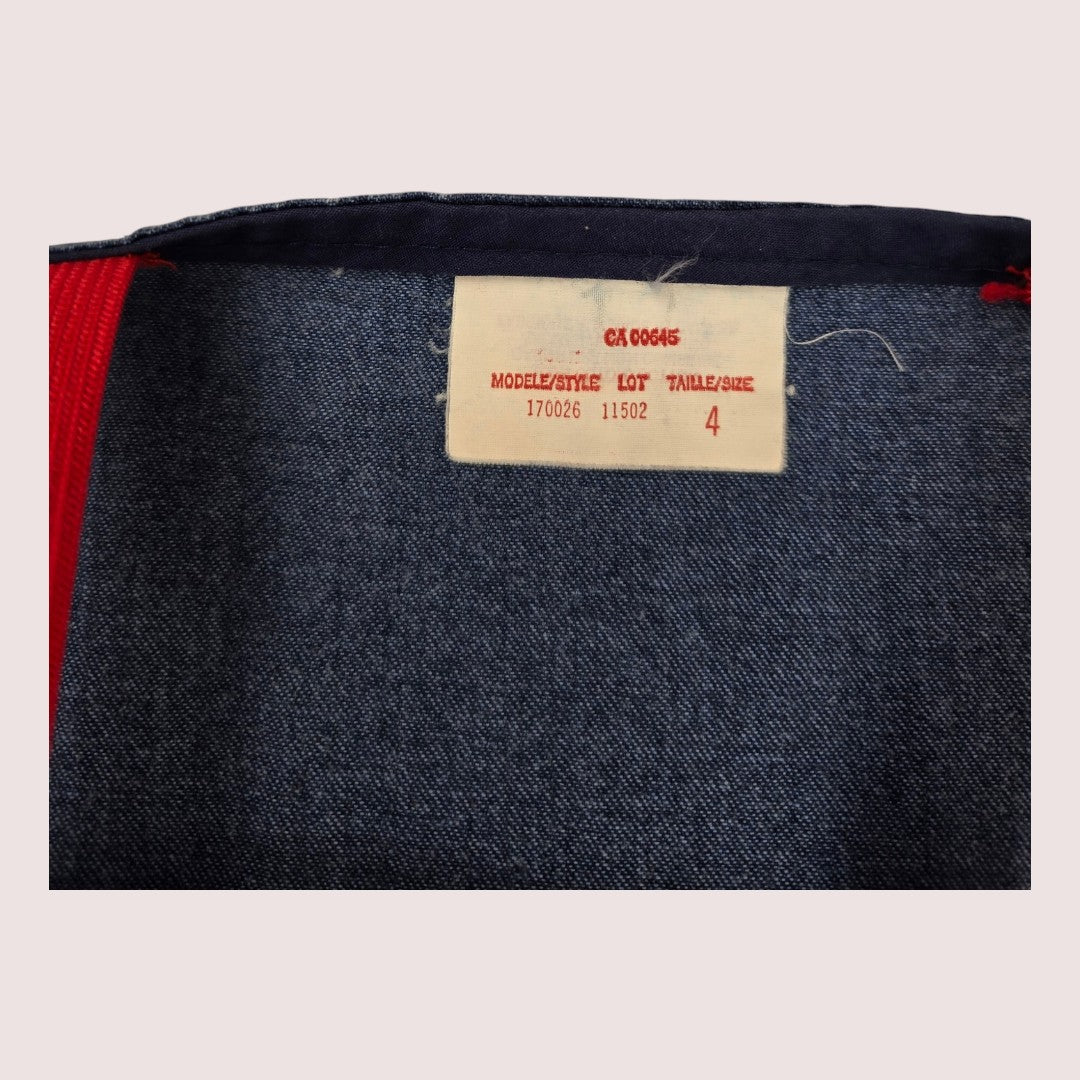 Vintage denim jumper dress 3-4T