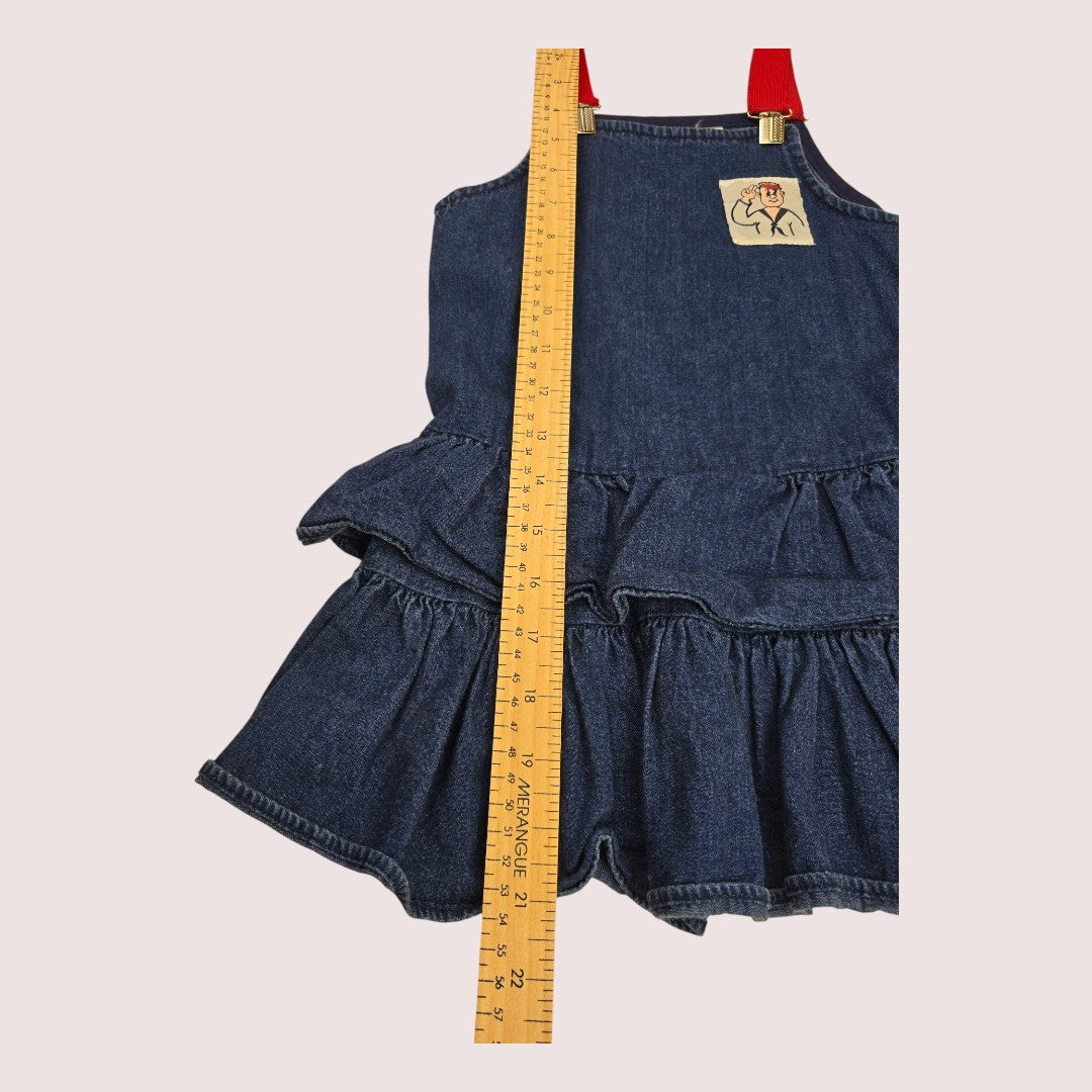 Vintage denim jumper dress 3-4T