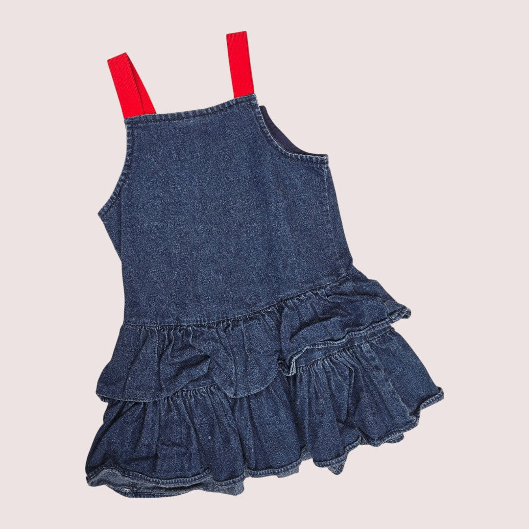 Vintage denim jumper dress 3-4T