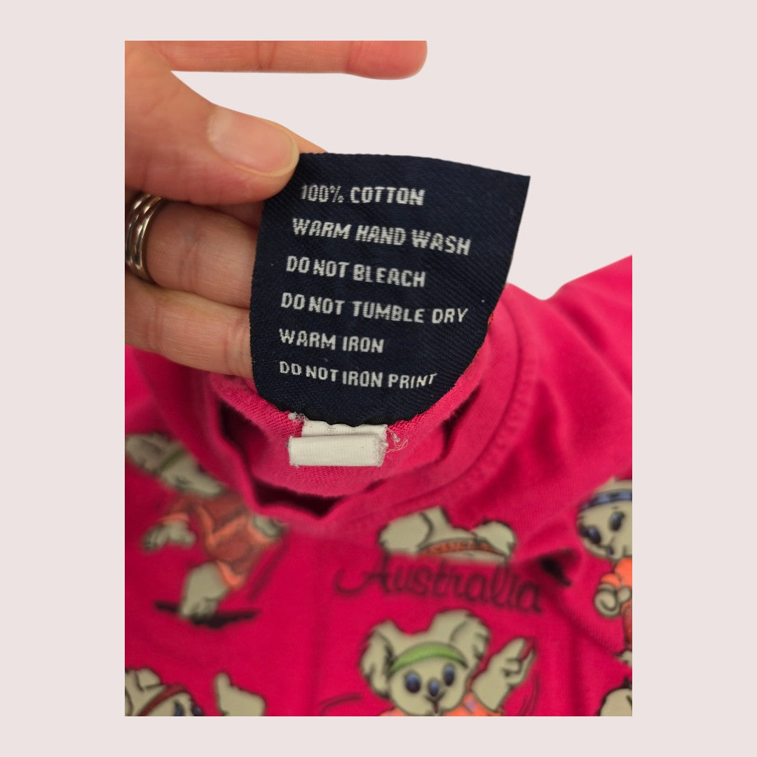 Australia tourist tee with glitter detailing on the graphic Tagged 0, approx 12m