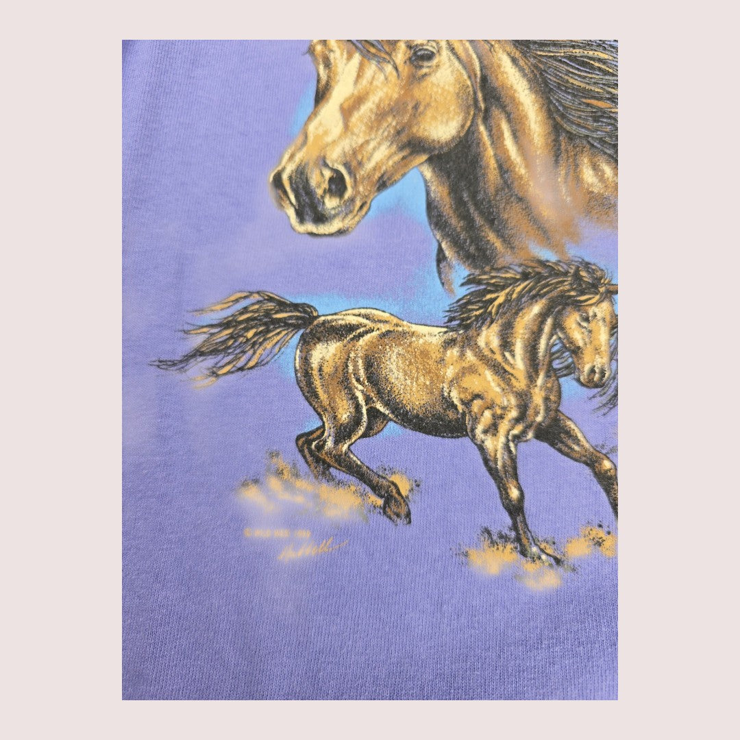 Vintage West Virginia horse tee Tagged Youth M, fits approx 7-10Y depending on fit