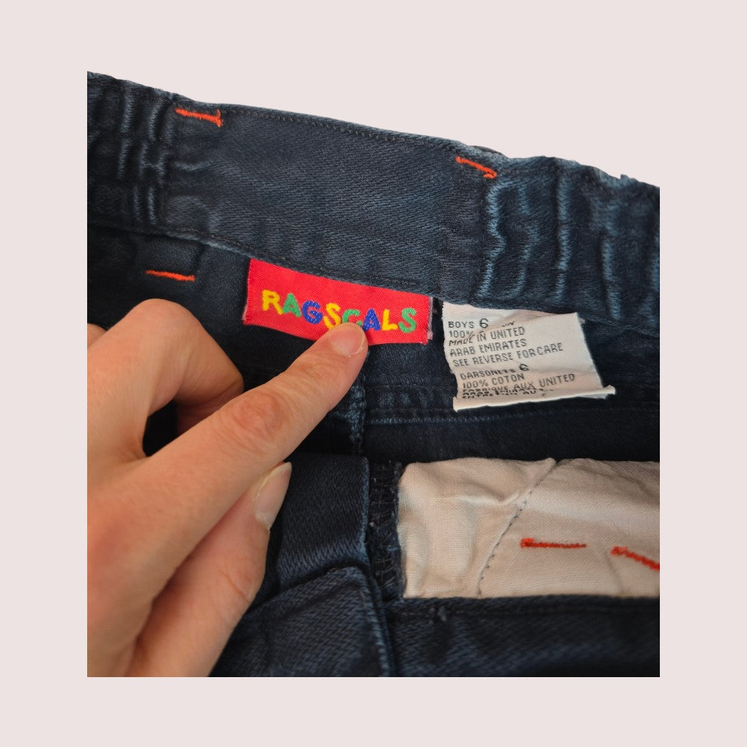 Vintage Ragscals shorts with orange details Tagged 6
