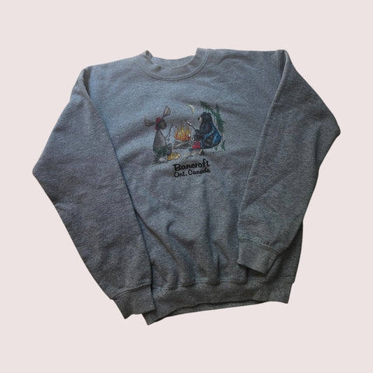 Bancroft animals around campfire crewneck Approx 7-8Y
