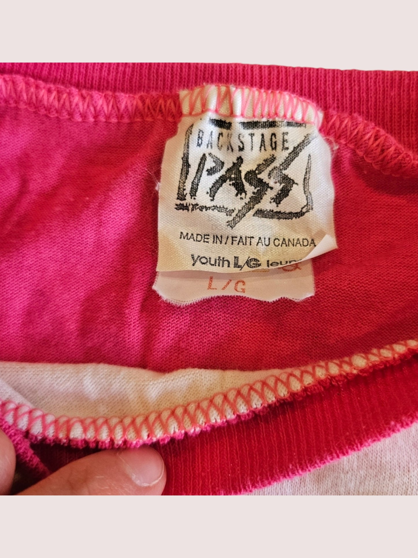 Vintage New Kids on the Block raglan long sleeve Youth L