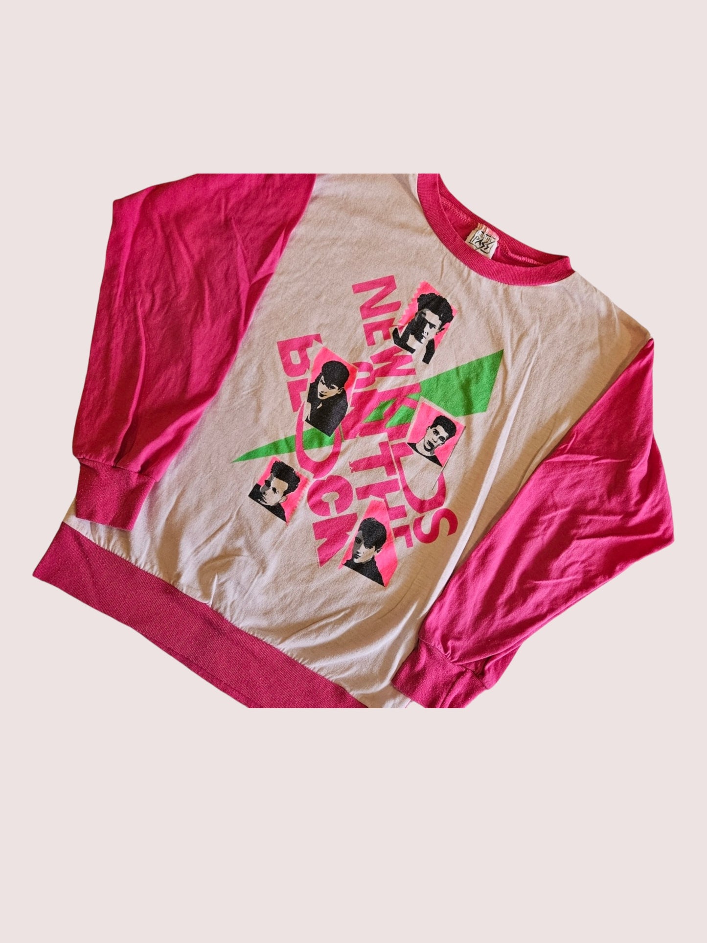 Vintage New Kids on the Block raglan long sleeve Youth L