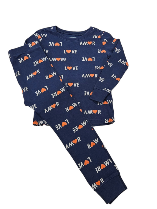 Old Navy love print pyjamas 5T