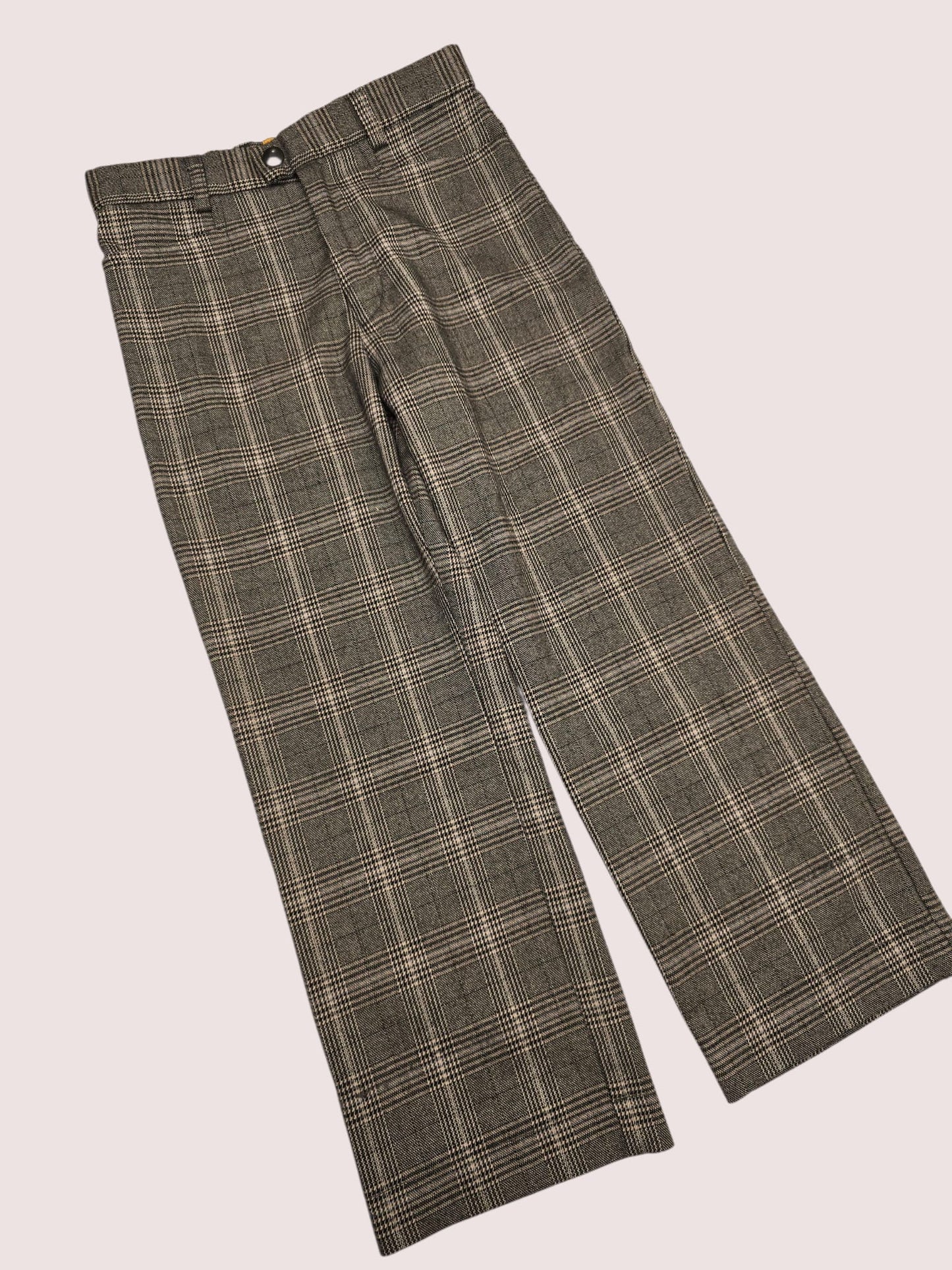 checkered wool blend pants Made by Rudies in Canada Size 5