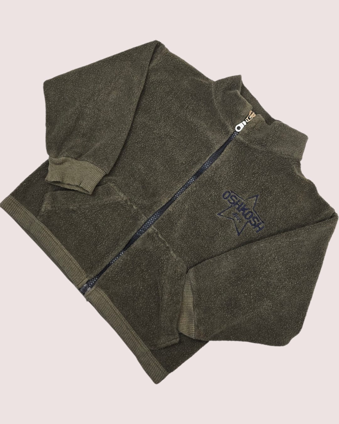 vintage OshKosh terry zip sweater 4-5T