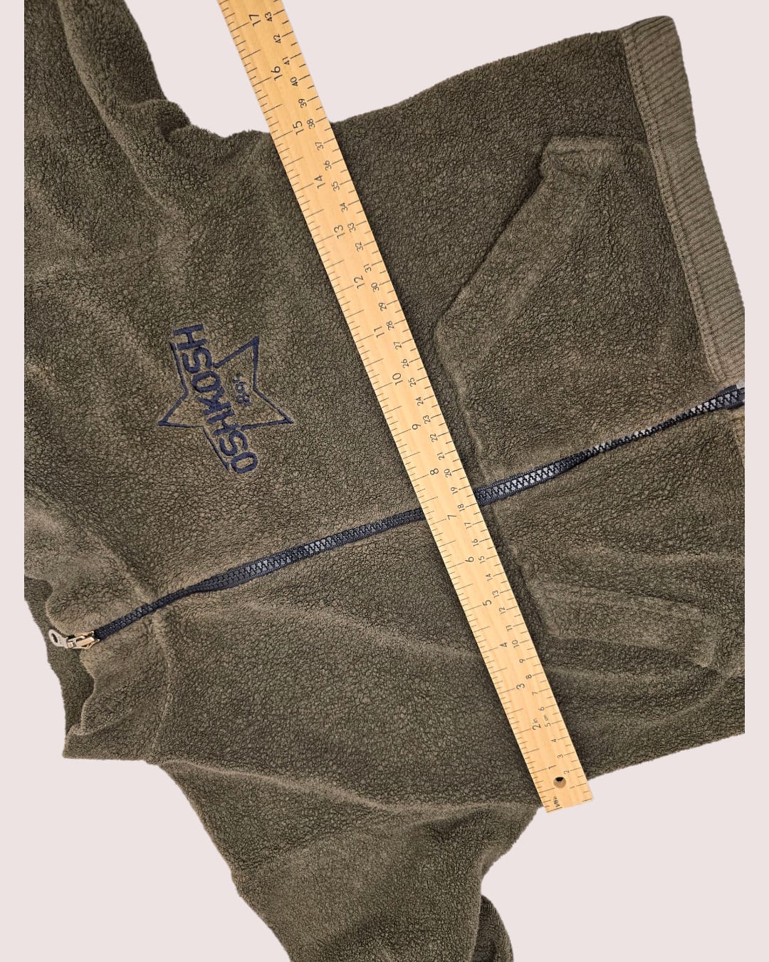 vintage OshKosh terry zip sweater 4-5T