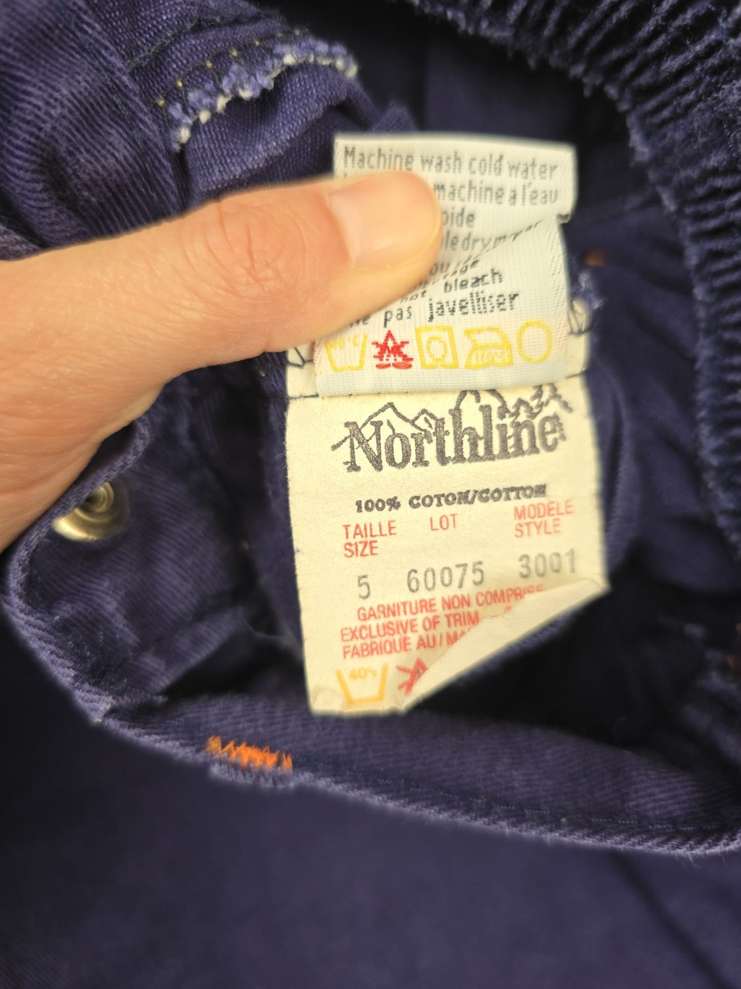 Vintage navy trousers 5T