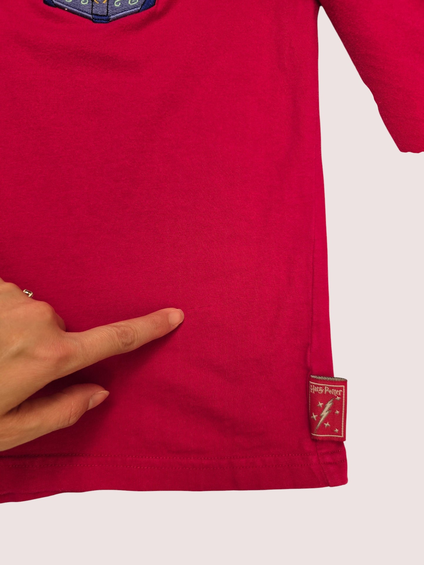 Y2K Harry Potter long sleeve shirt With 3D embroidered Hermione 8-12Y