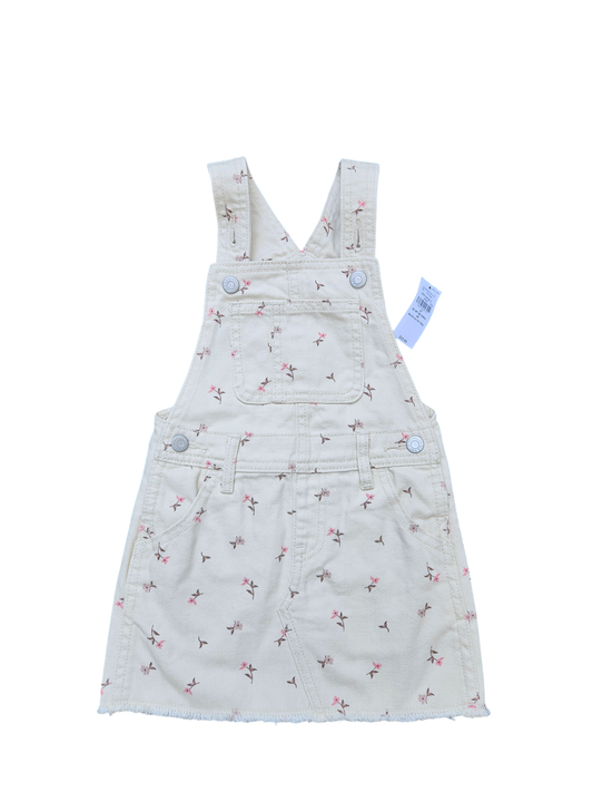 Old Navy cream skirtall with floral print 2T