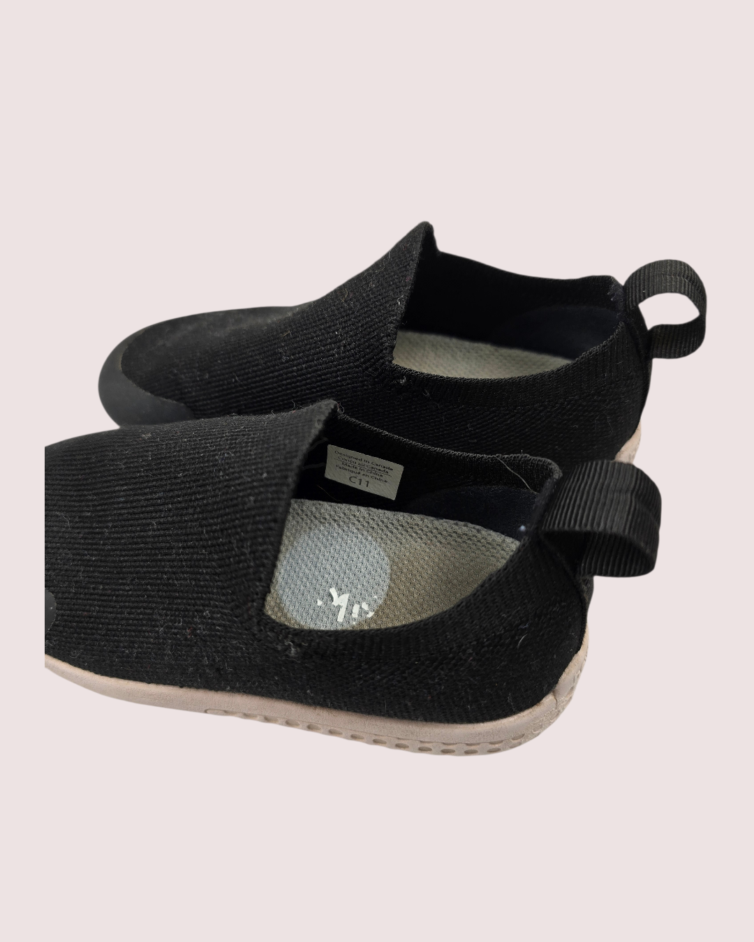 Heyfolks black slip on shoes 11C EUC