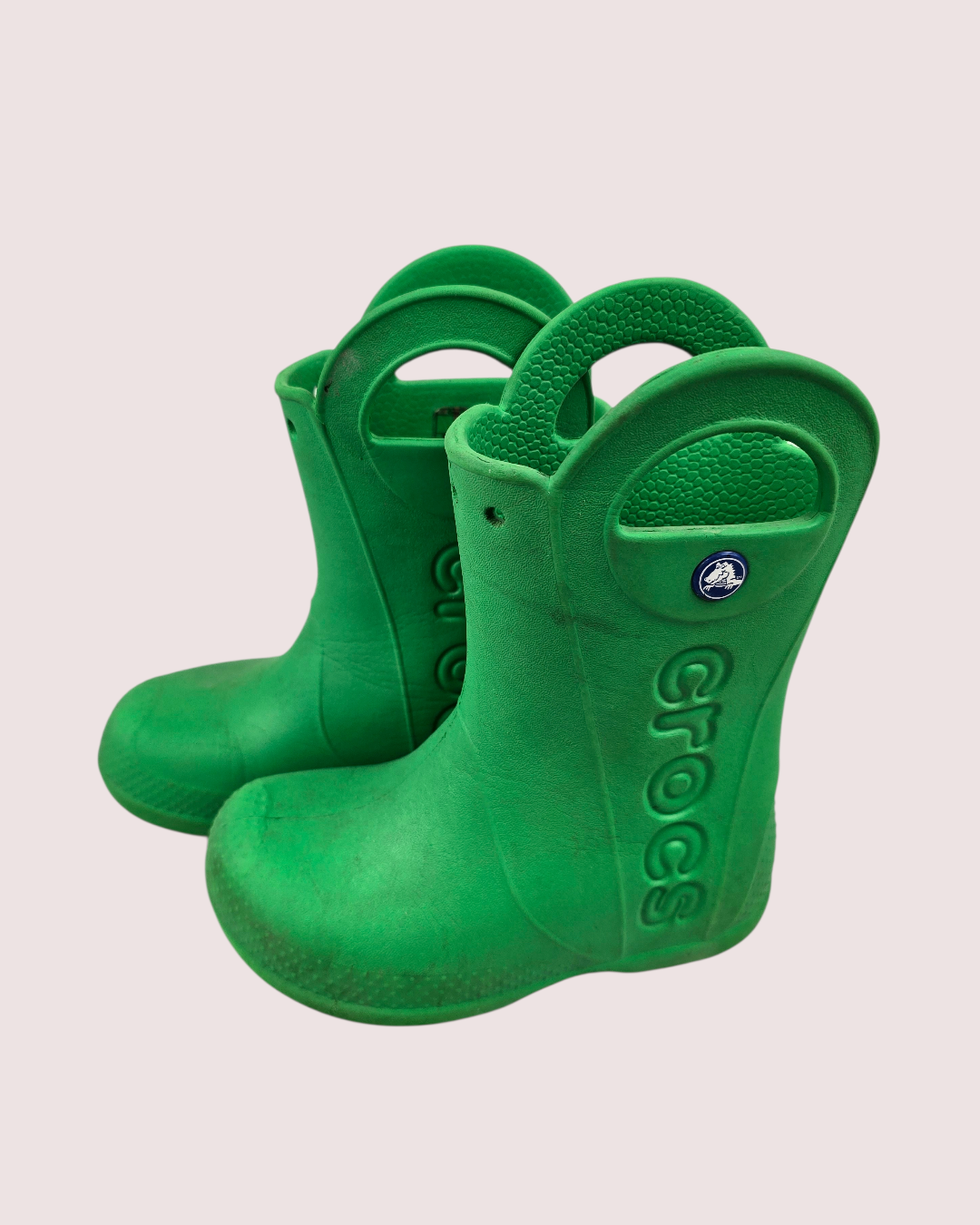Croc Handle It green rain boots 11 childrens