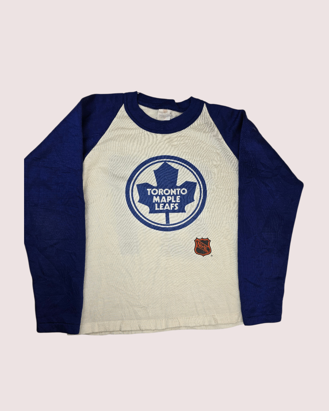 Vintage Toronto Maple Leafs single stitch raglan sweater approx 8-10Y