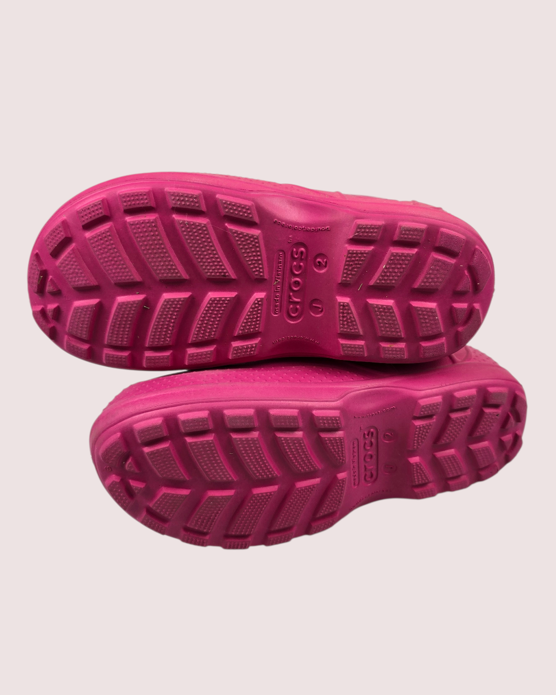 Croc Handle It hot pink rain boots  youth 2