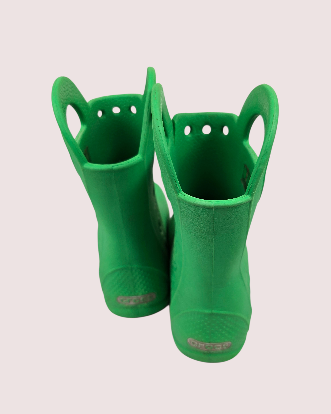 Croc Handle It green rain boots 11 childrens
