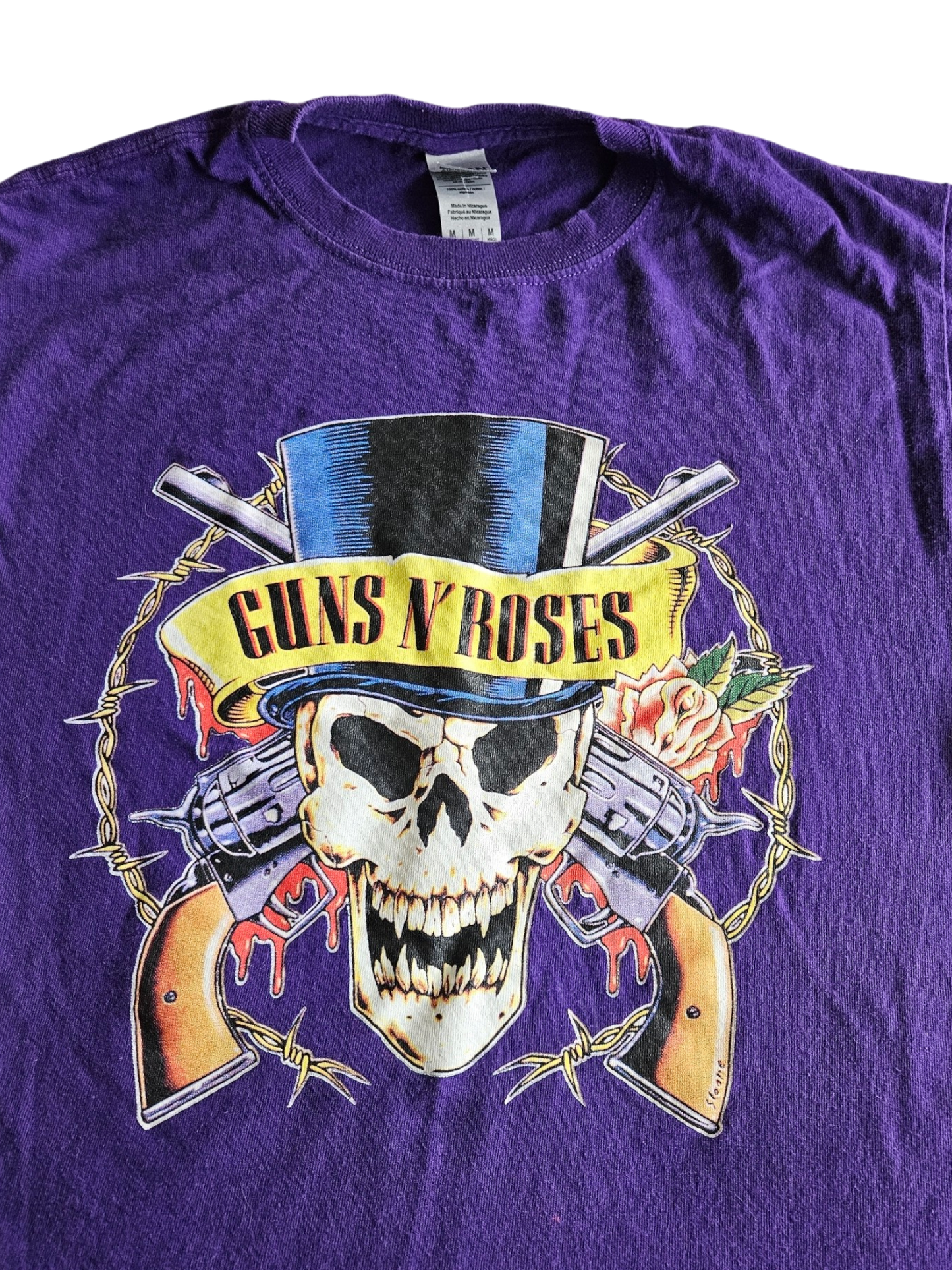 Guns'n'Roses purple band tee Youth M