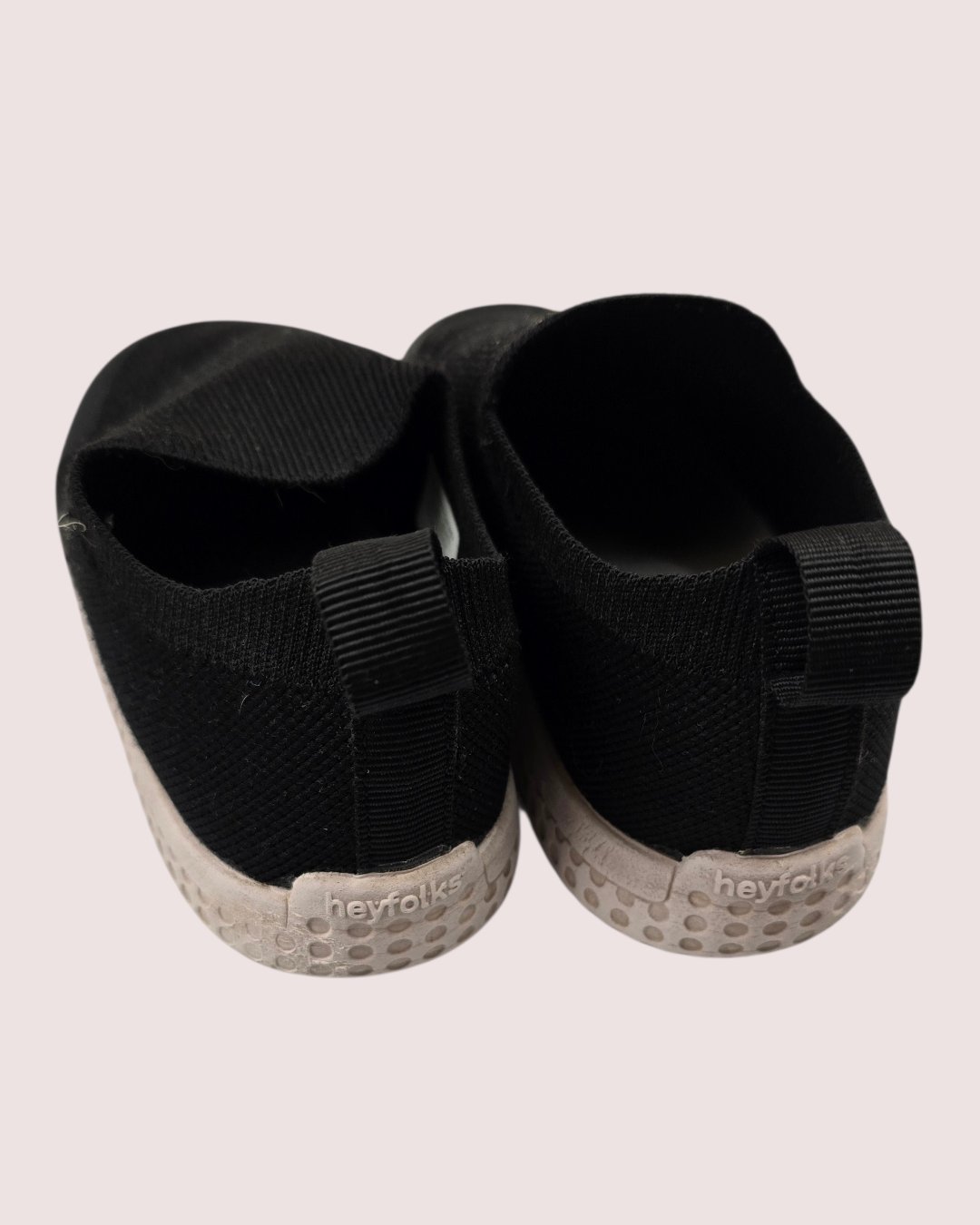 Heyfolks black slip on shoes 11C EUC