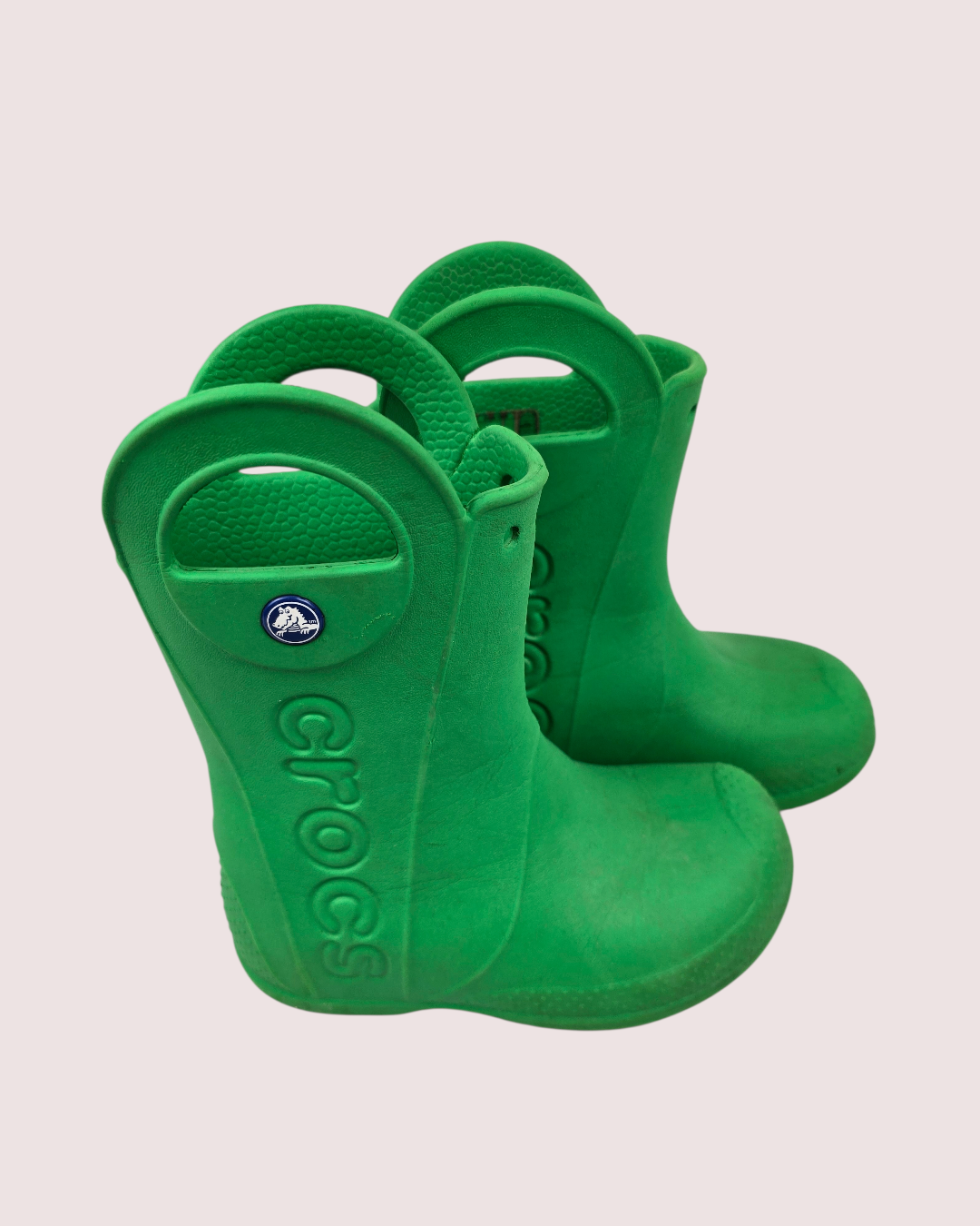 Croc Handle It green rain boots 11 childrens