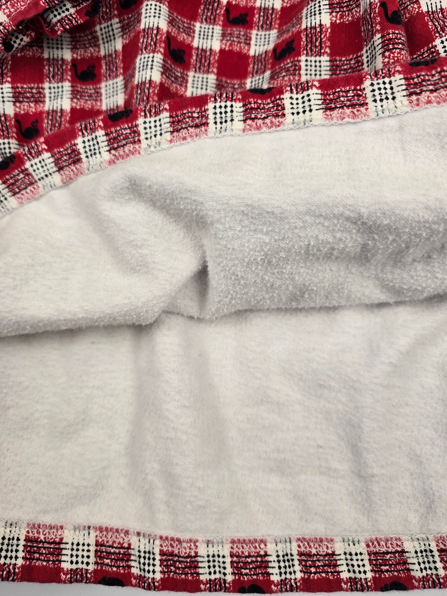 Vintage cat print flannel dress 3-4T