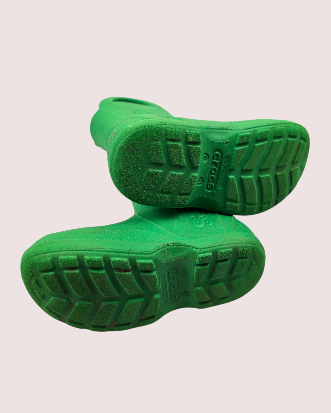 Croc Handle It green rain boots 11 childrens