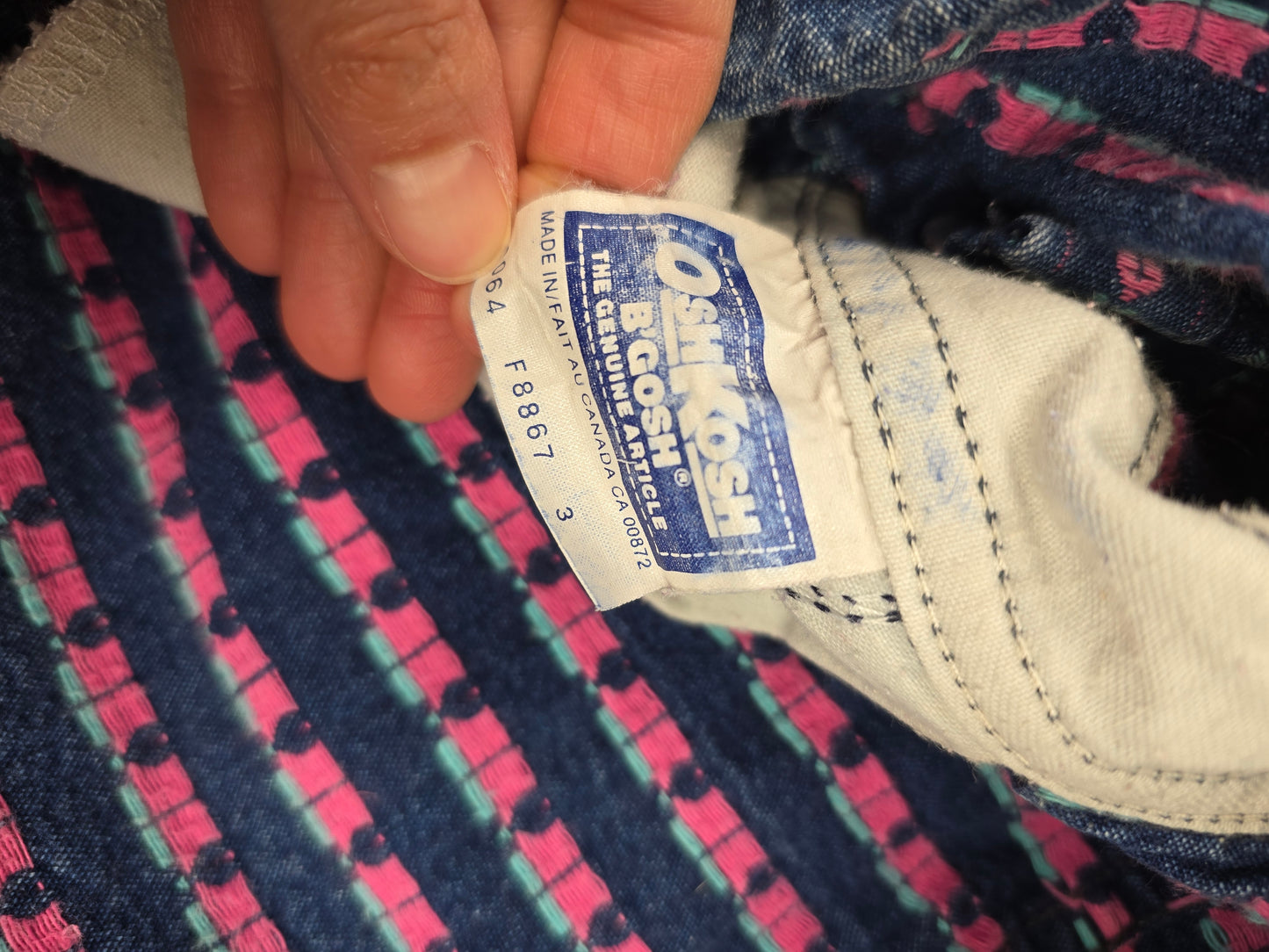 Vintage Oshkosh denim tulip skirtall size 3